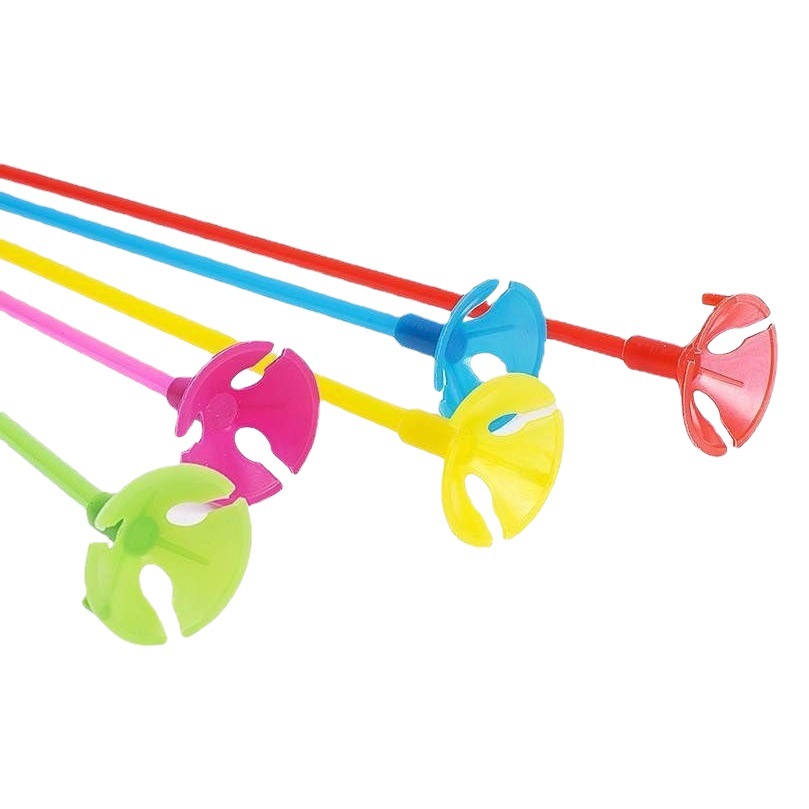Soporte de globo endurecido Varilla Blanco fregona globo Varilla de apoyo globo varilla plástico alargado globo de mano varilla image 1