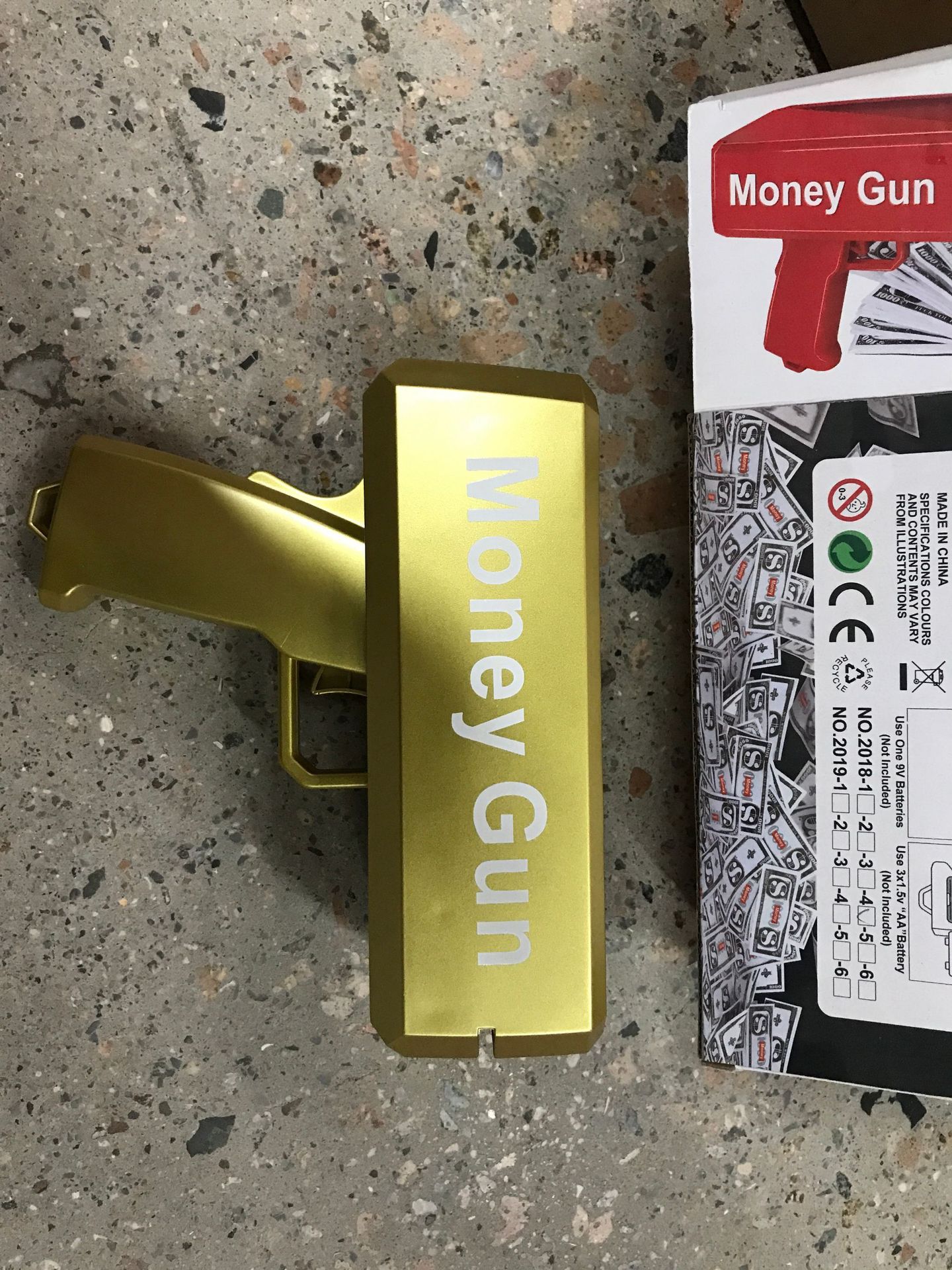 2018-4 로고가있는 머니 스프레이 건 387.2G