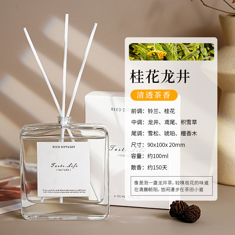 平瓶の無火香薫精油高級油性精油藤条香雰囲気家庭用室内香薫の置物が持続的に香りを広げる