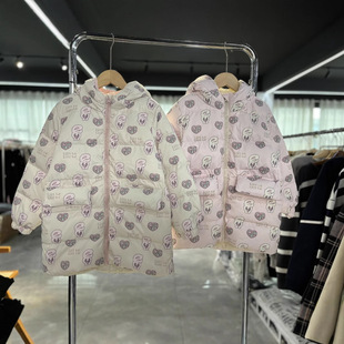 Kafite Brand Children's Hooded Down Jacket Winter New Real Shot Cute Children's Outer Wear Down Jacket