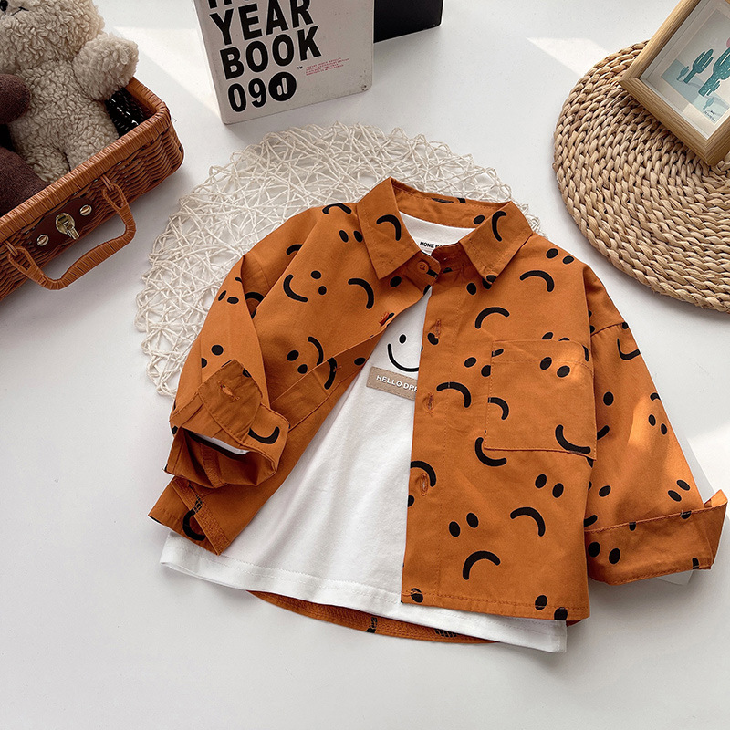 Camisas de mangas largas para niños, ropa de otoño 2025, ropa de algodón para niños, ropa casual coreana, camiseta para niños, camiseta para niños, camiseta