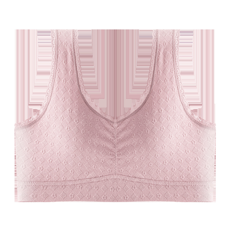 Madre ropa interior mujer de mediana edad sujetador de mujer hebilla delantera verano fina transpirable talla grande sujetador estilo chaleco ropa interior refrescante