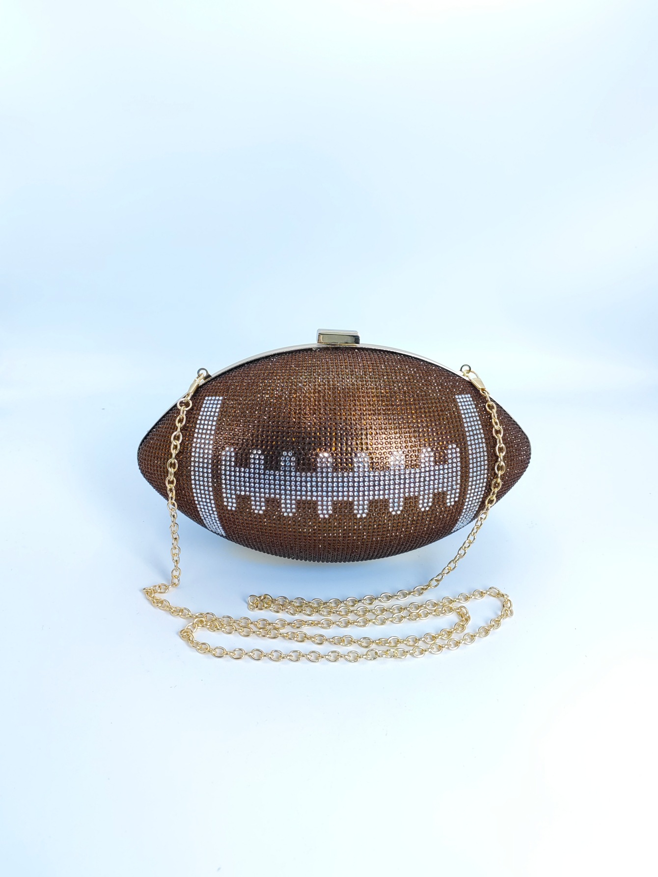 Cross-Border European & American Rugby Bag Luxury Diamond-Encrusted Women's Evening Bag Fashion Party Wedding Bridal Clutch - Thumbnail 8