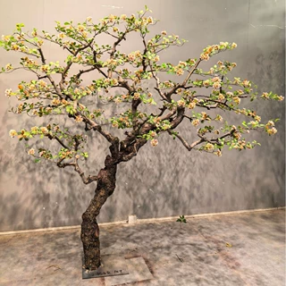 定制款仿真海岛春花室内景观楼梯下造景造型树仿真树仿生绿植造景