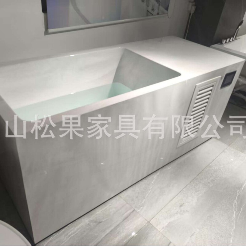 External Built-In Cooling Bathtub with Refrigeration Compressor for Sports Recovery and Soothing Ice Bath Freez Bath Tub External Built-In Cooling Bathtub with Refrigeration Compressor for Sports Recovery and Soothing Ice Bath Freez Bath Tub