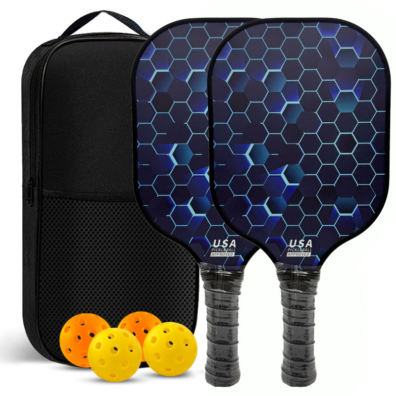 Fiberglass Double Racket Set Cross-Border Pickleball Paddle Outdoor Sports Pickleball Racket