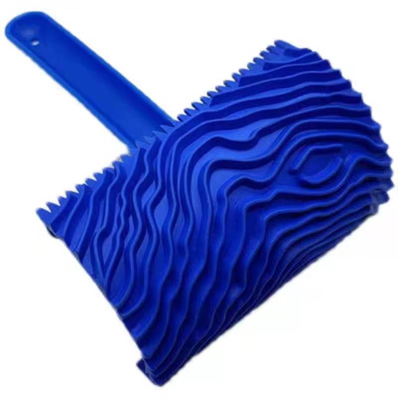 Pintura de vetas de madera Pintura de arte de impresión Pintura de madera Textura de pintura Herramienta de rallado Simulación de goma Cepillo de rodillo de vetas de madera