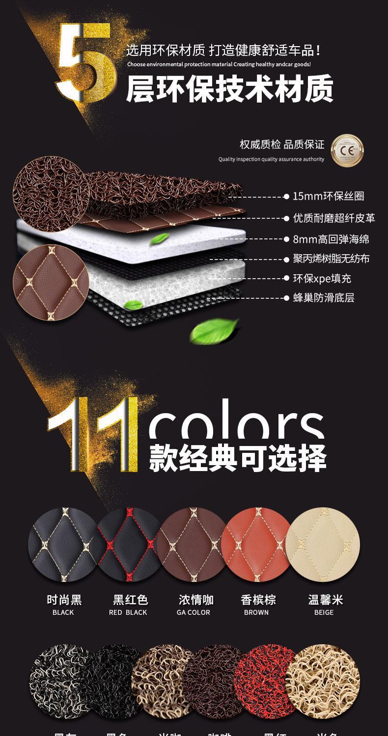 Suitable for 09 models, 11 models, 12 models, Kia Sorento floor mats, Kia car floor mats, double-layer silk rings, large enclosures