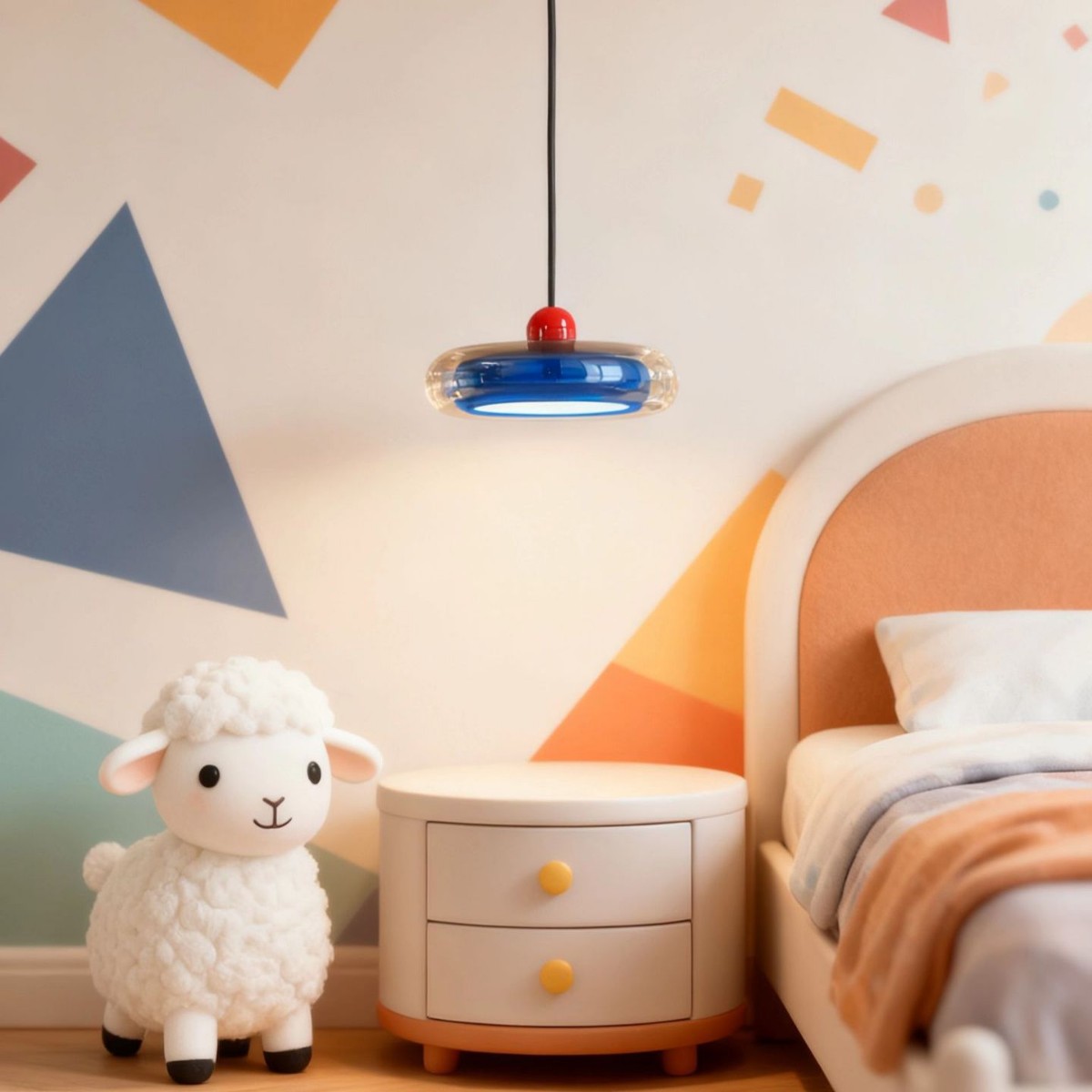 Lámpara de vidrio creativa francesa estilo pasillo lámpara de techo protector de ojos simple dormitorio cabezal de cama lámpara de puerta de entrada