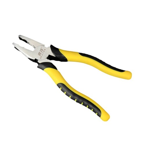 Ford tiger leather handle vise wire oblique nose sharp nose pliers 8 inch 6 inch pliers multi-functional flat mouth hand pliers best-selling