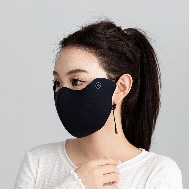 秋冬粉色女保暖口罩新品5D立体海绵口罩骑行保暖防风防冻透气面罩|undefined