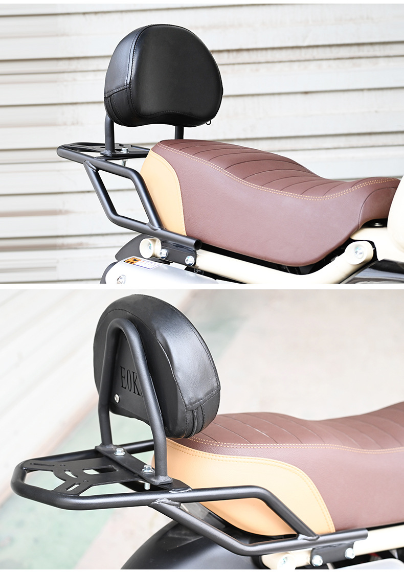 Suitable for Zongshen Dundun mini rear shelf rear backrest gas tank tail box leather tail bag motorcycle modification accessories