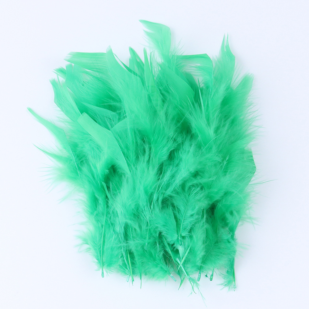 10 - 15cm toque de pelo de pavo piezas de fuego multicolor opcional DIY material hecho a mano image 16