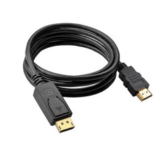 DisplayPort to HDMI 変換ケーブル 1.8m 大型 DP to HDMI 高解像度アダプタ ケーブル 2K 4K 1080P