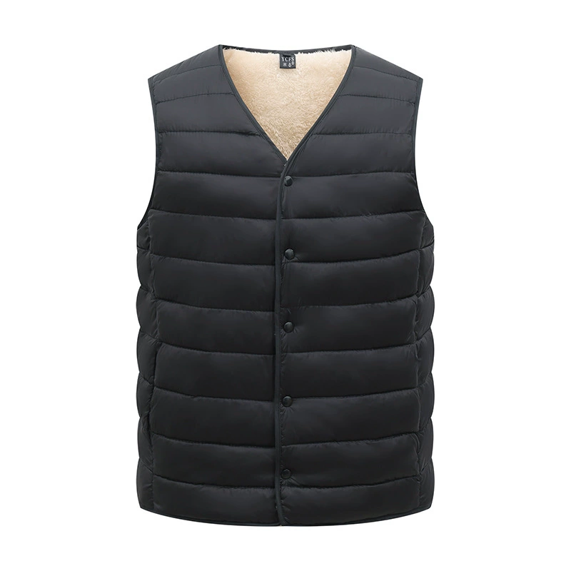 Demi-season quilted keep warm vest, for middle age