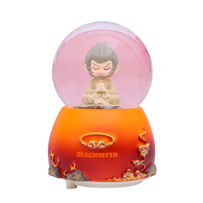 인기 판매 고대 스타일 서유기 수정 구슬 빛나는 눈 음악 상자 학생 휴일 선물 도매