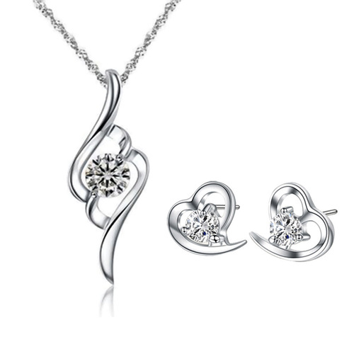 Wholesale Women's Niche Design Earrings & Necklace Sets with Stud Earrings and Pendants, Perfect for Accessories