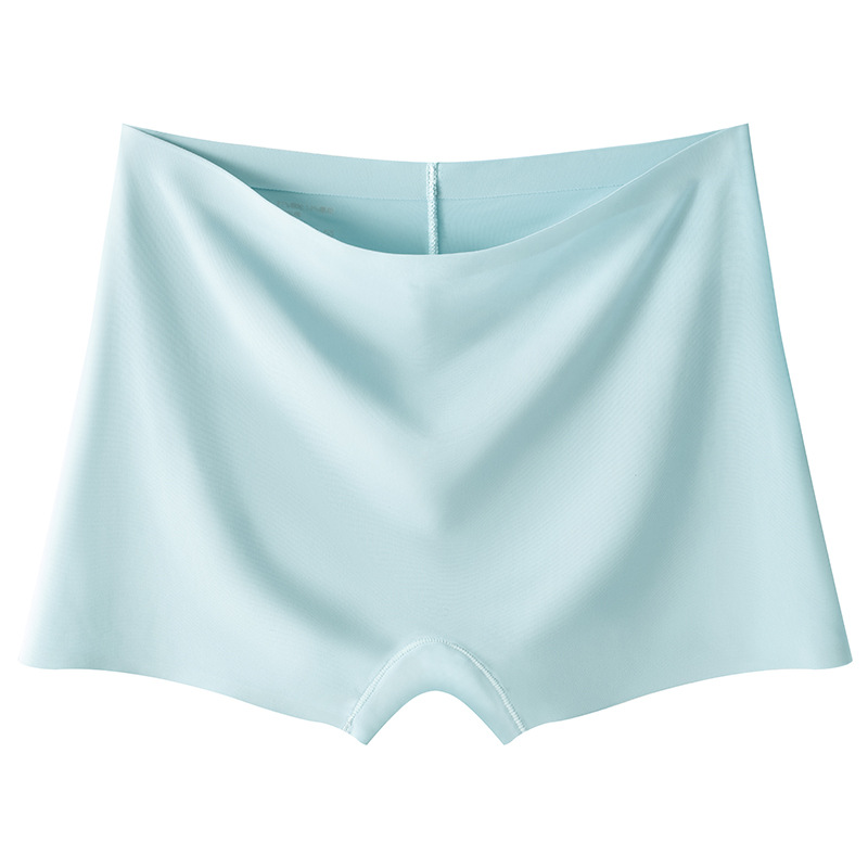 Taobao estilo explosivo calzoncillos boxer de seda de hielo para mujer anti-desgaste 2025 sin costuras transpirables bragas gratis dos en uno pantalones cortos de seguridad
