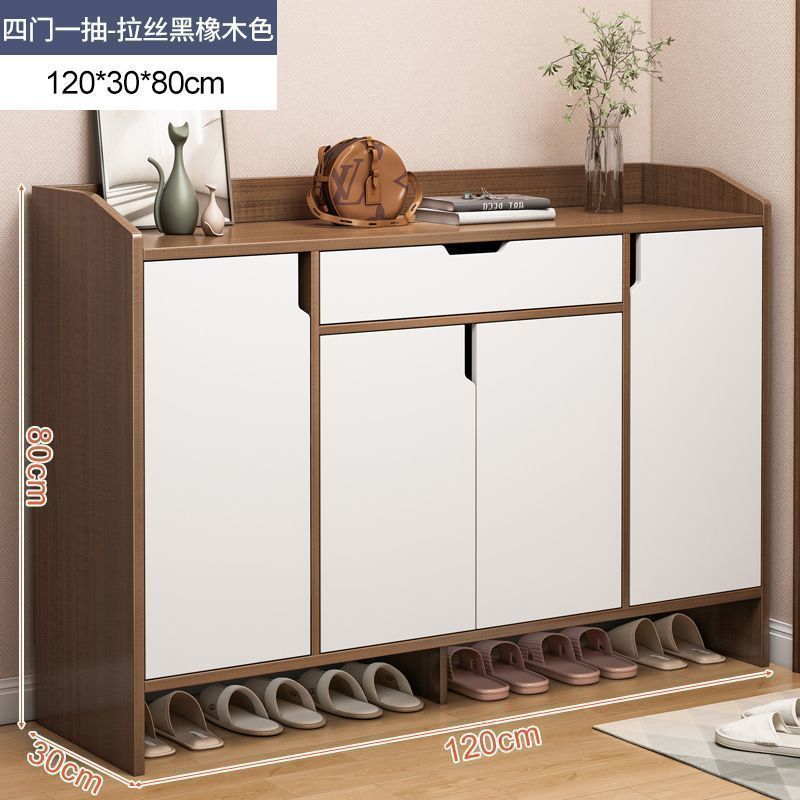 玄関靴キャビネット、自宅廊下、玄関ドア、玄関キャビネット、一体型バルコニー収納、賃貸住宅、新型密閉型靴ラック|undefined