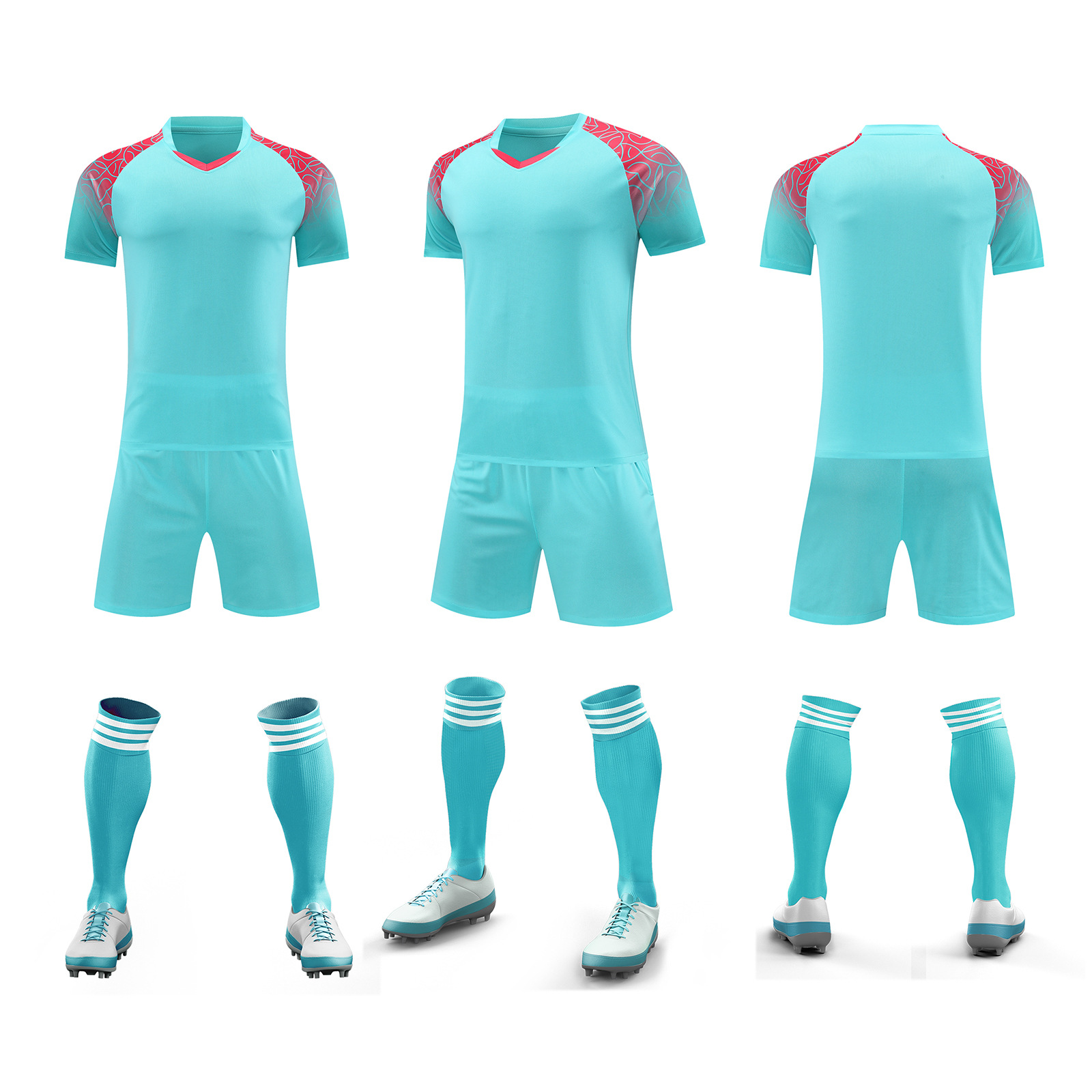 Ropa de entrenamiento de fútbol verano nuevo estudiante adulto ropa de correr al aire libre casual juego de secado rápido ropa de equipo número de impresión ropa de clase
