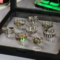 シンプルでファッショナブルで多用途なクロススターポラリスオープンリングインコールドスタイルパーソナライズされたハイエンドリング