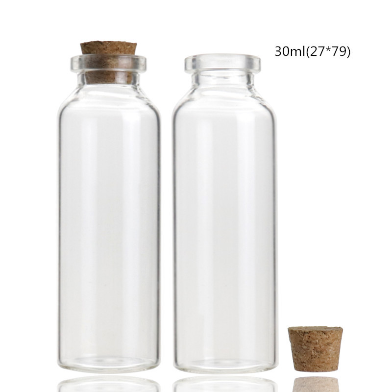 供应30ml木塞玻璃瓶/香水瓶/幸运星瓶/整套销售