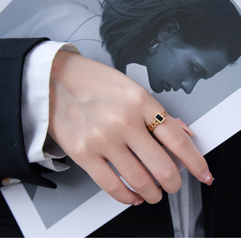18K Gold Plated Plating Material Rings Classification 18K Gold Plating Color Wholesale Jewelry Fashion Chain 304 Stainless Steel 18K Gold Plated Gold Plated Stainless Steel Rings