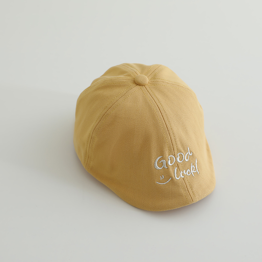 Boina infantil coreana trajes extranjeros letras bordadas sombreros de avance para niños y niñas sombreros de primavera y otoño