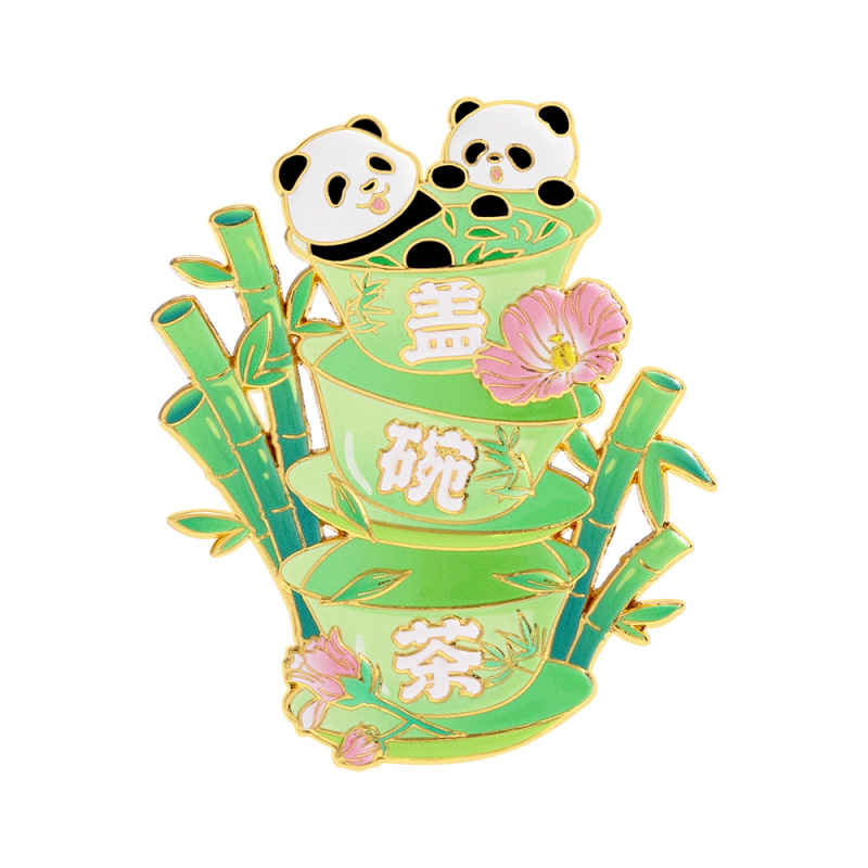 茶杯熊猫冰箱贴磁铁强吸动物花花四川成都文创旅游纪念品景区礼品|undefined