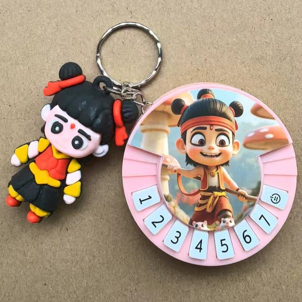 Nezha round small piano + large doll randomly distributed