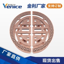 雕刻拉手欧式铝合金圆形镂空腐蚀推拉玻璃门把手商铺大门把手现货