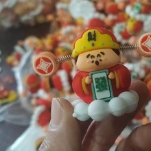 小财神车载可爱萌宠迷你财神小摆件汽车小清新装饰招财