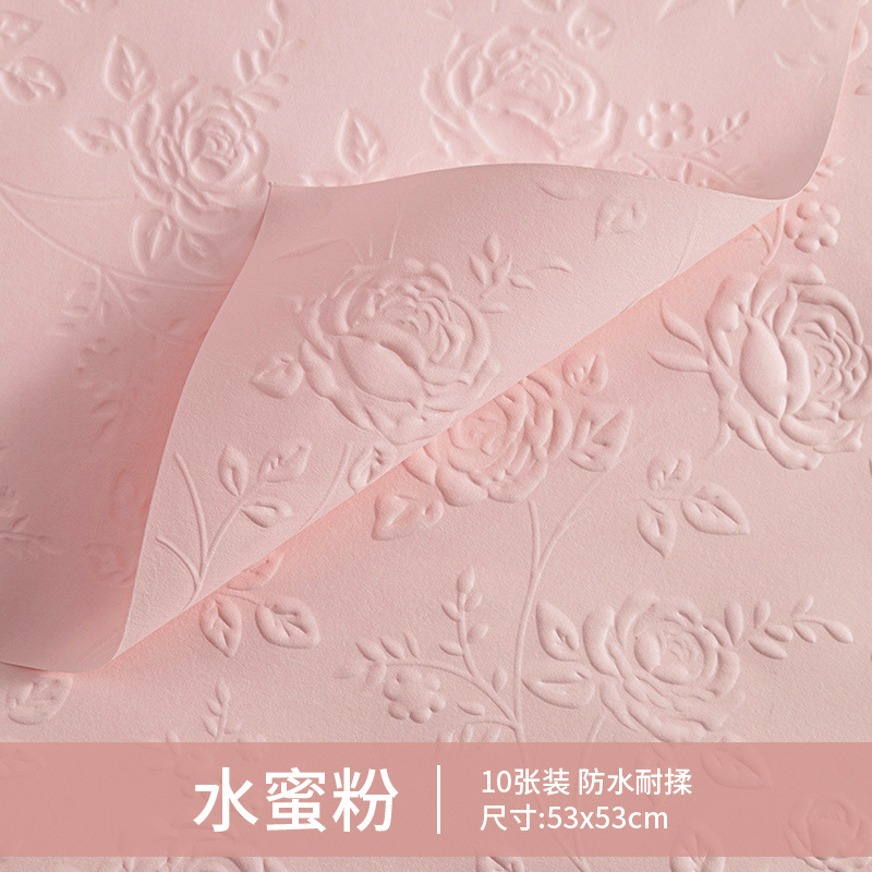 Papel estereoscopico coreano punto de ondulación espeso papel impermeable a prueba de agua papel de embalaje de flores material floral