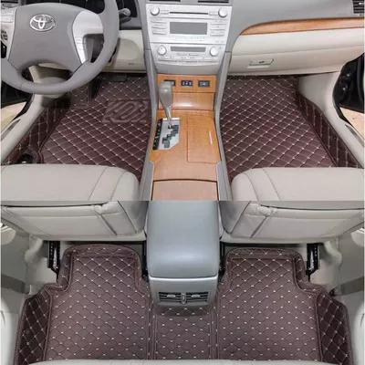 Ayaqaltılar (Kovriklər): enclosing floor mats - brown-single-layer