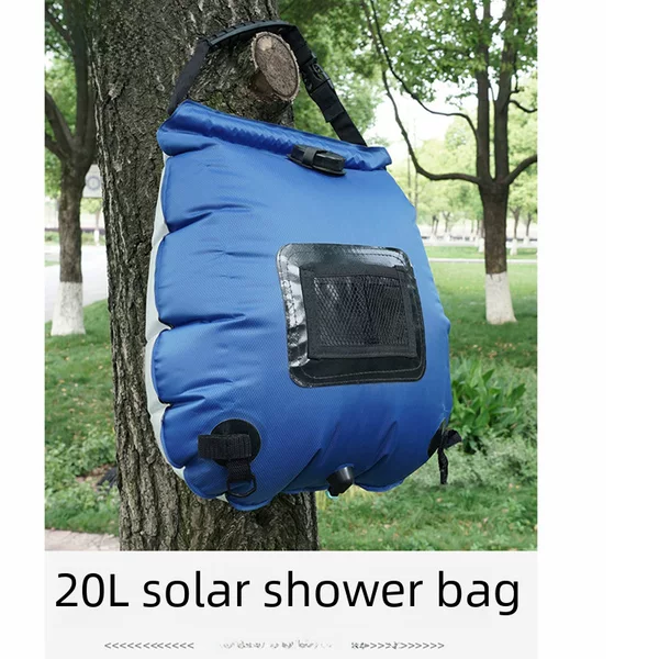 Concave convex outdoor New 20L solar shower bag camping bath portable bath bag cross border AT6628
