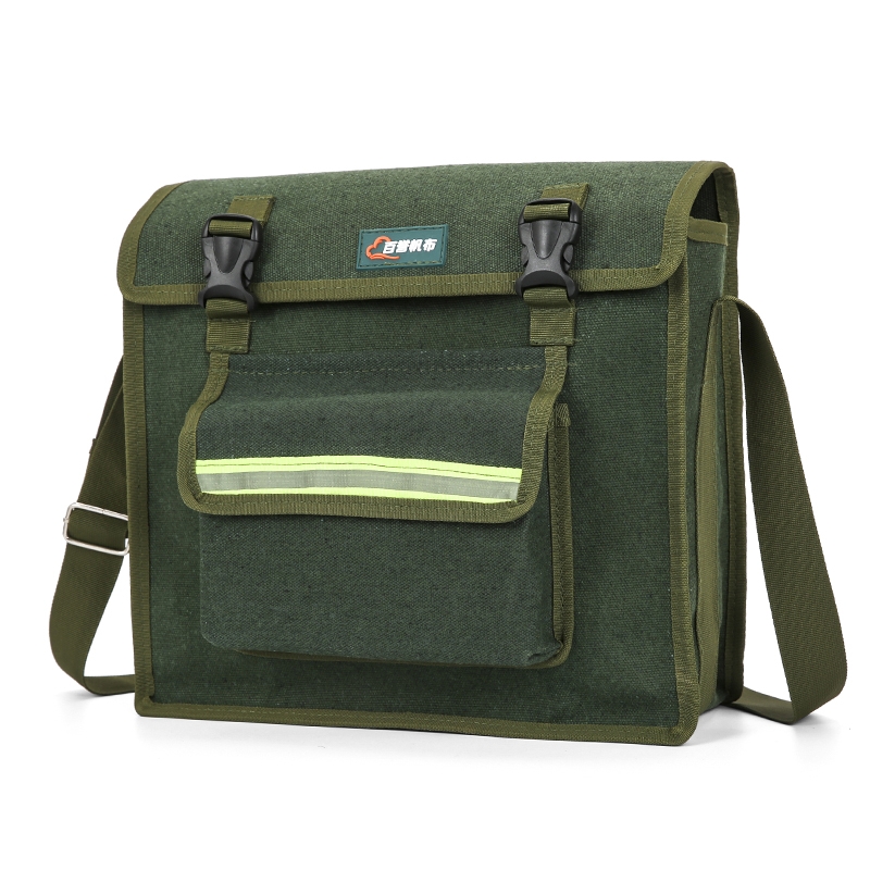 Kit de herramientas de electricista engrosado y resistente al desgaste, lona multifuncional grande para hombre para sitio de construcción, almacenamiento fuerte y duradero, nuevo