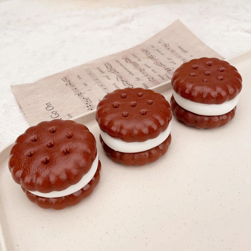 サンドイッチクッキー型の捏ねるおもちゃ、ネットで話題の大人気商品、ゆっくり戻るストレス解消グッズ、減圧玩具、ブラインドバッグ|undefined