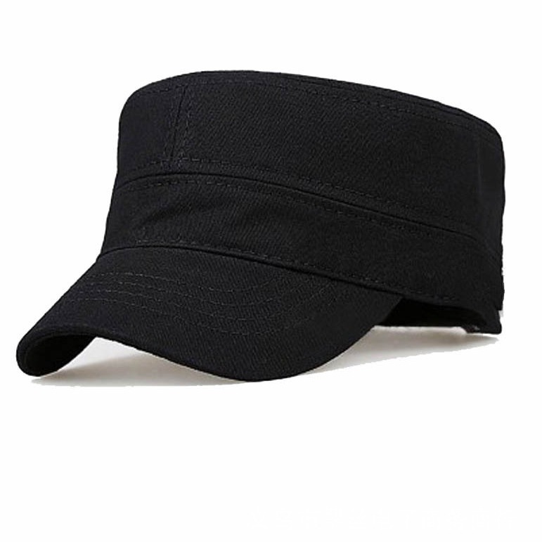 Sombrero plano de los hombres sombrero militar monocromo simple sombrero al por mayor al aire libre sombrero plano de los hombres y las mujeres
