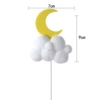 White fur ball—moon pack of ten