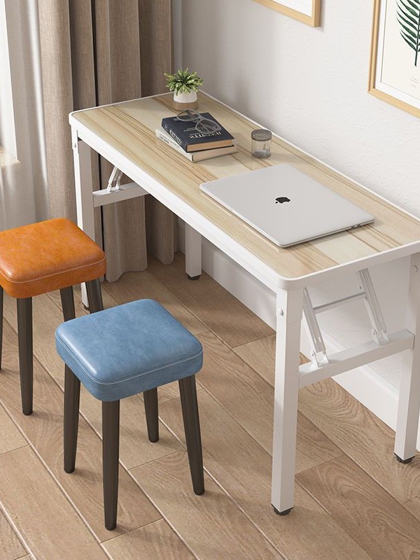Foldable Computer Desk Desk Small Apartment Study Table Home Simple Dining Table Bar Kitchen Narrow Table Office Desk