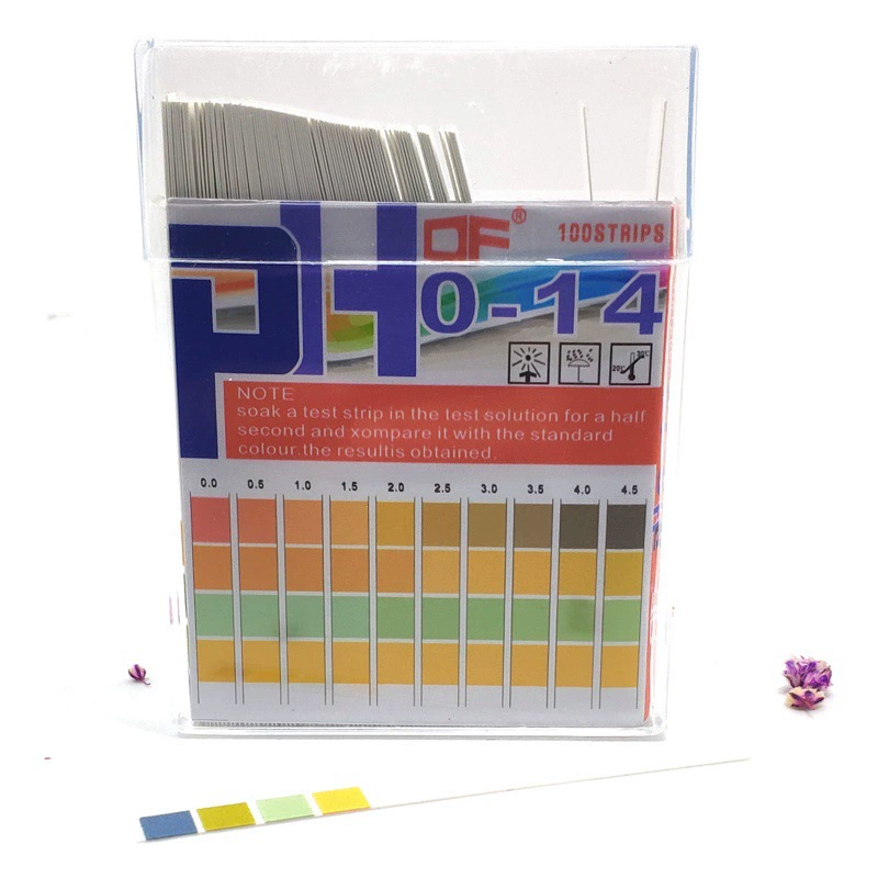 Экспортируемые DF Новая версия четырехцветной PH кислотно-щелочной тестовой бумаги 0-14 КЛАСС 0,5 научная лаборатория тестовой бумаги