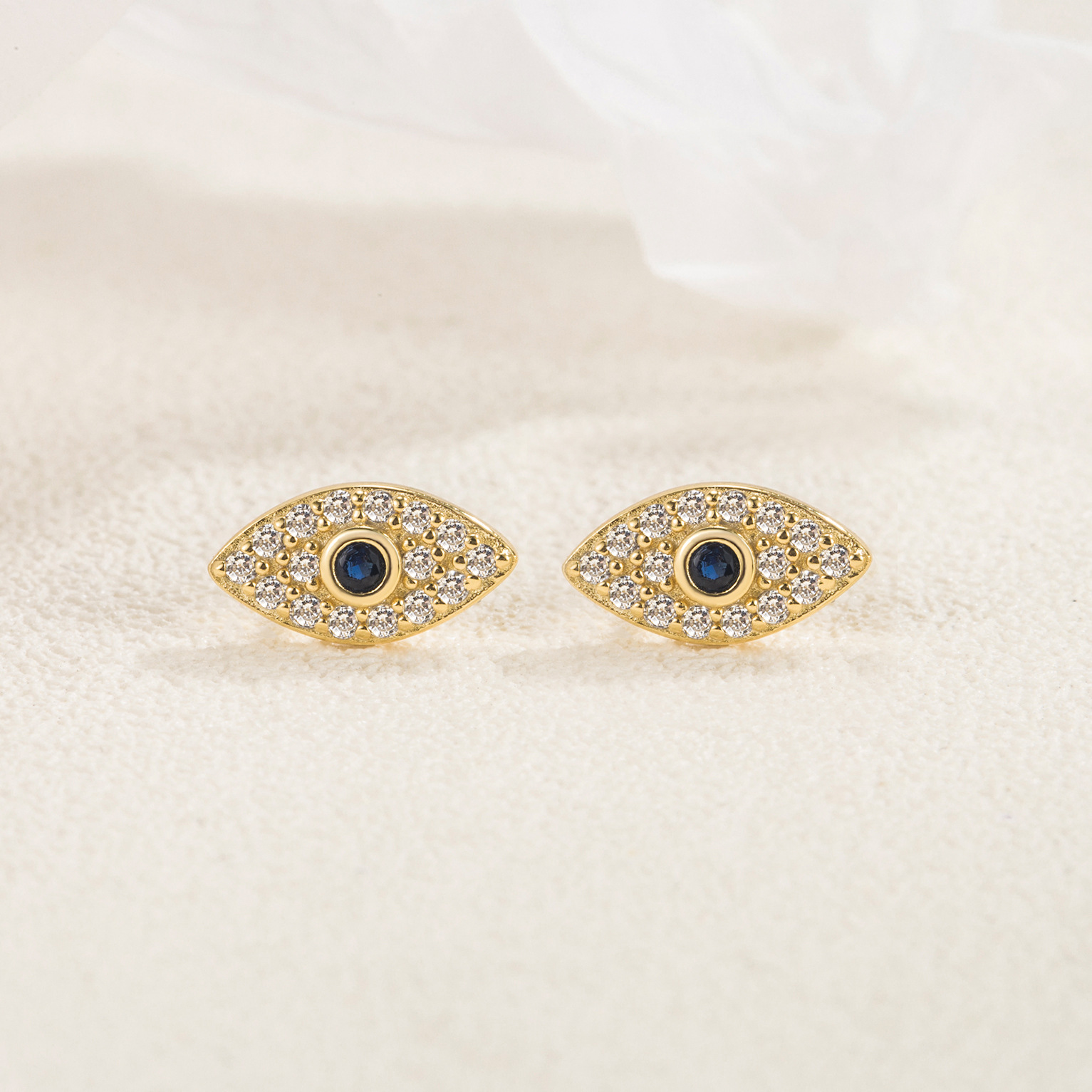 3g Weight Jewelry Set Classification Jewelry Set Quantity Banquet, Travel, Selfie Occasion 925 Sterling Silver Material Devil's Eye Pattern Women's Gender Lady, Simple Style Style Sterling Silver S925 Turkish Middle East Devil's Eye Jewelry 4-Piece Set   Ornament Jewelry Set 5
