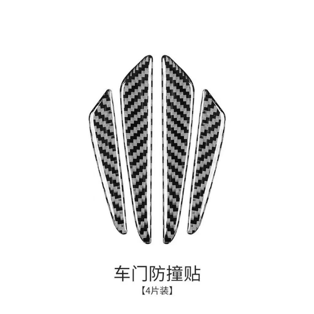 라벨이 없는/탄소 섬유 패턴 충돌 방지 스트립 [4팩]