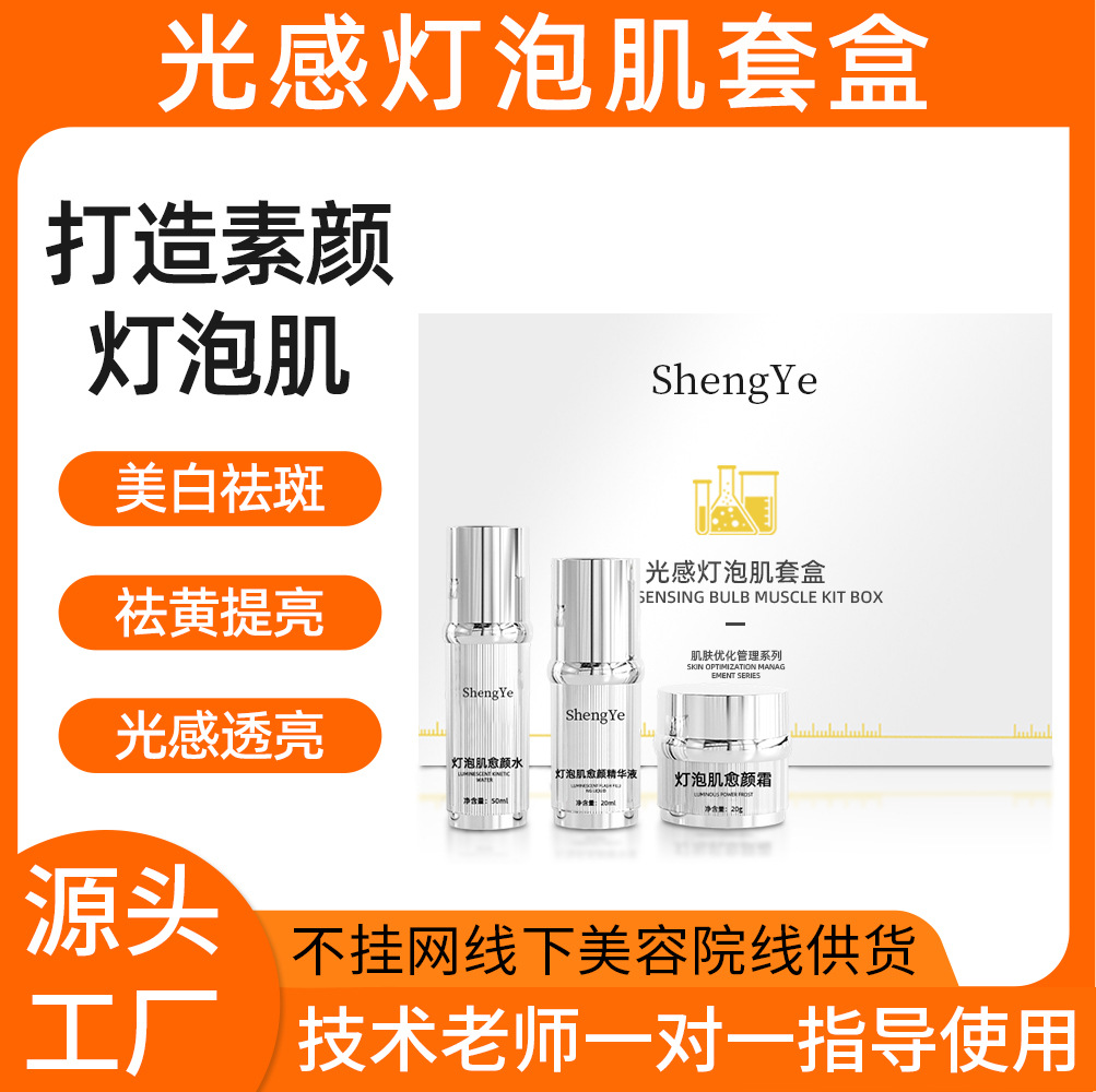Light-Sensing Rejuvenating Light Bulb Skin Whitening and Freckle-Removing Luminous Set, Exclusive for Dark Spots Removal and Brightening, Not Available Online, Whitening Set