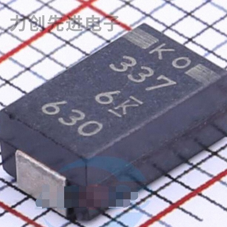 T520D337M006ATE009 参数 330uF(337) ±20% 6.3V 钽电容