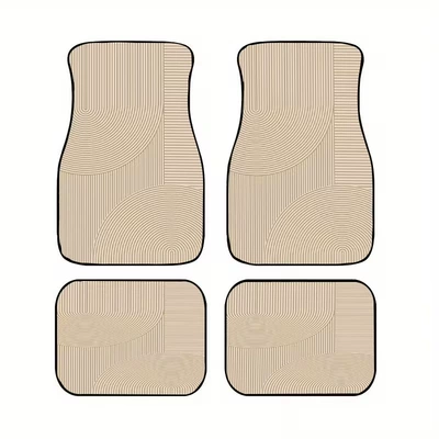 Avtomobil döşəmə paspasları — Thickened Dirt-Resistant and Scratch-Resistant Mats, Easy - zx-car-floor-mats-simple-05-4570-self-cut-1-piece-of-silk-circle-for-the-front-foot