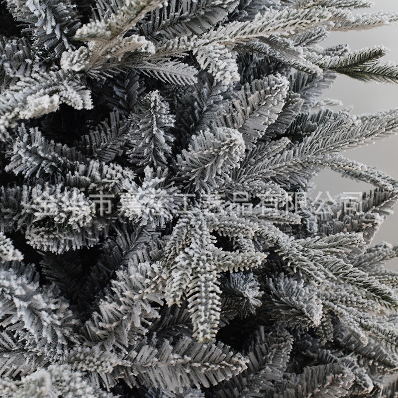 Amazon flocado transfronterizo pulverización blanco árbol de Navidad de alta calidad cifrado árbol de Navidad automático árbol de Navidad blanco en stock al por mayor