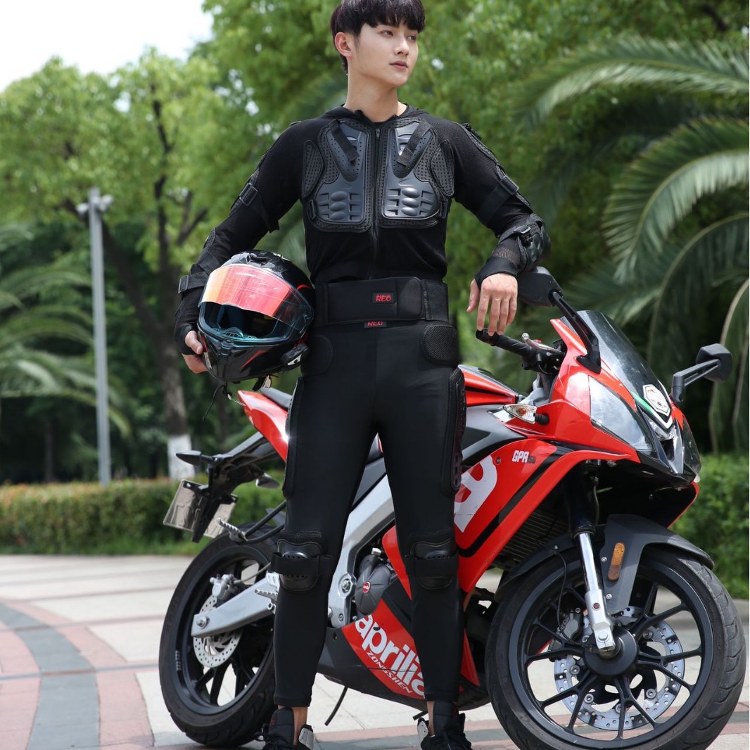REOMOTO ciclismo pantalones de la motocicleta de carreras armadura pantalones Caballero off-road pantalones resistentes a la caída de protección de la cadera pantalones de carreras