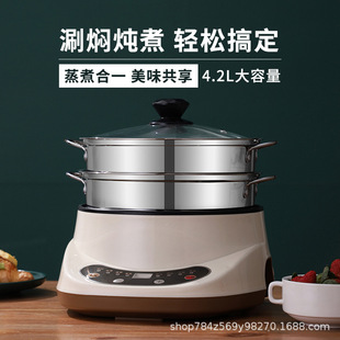 Student Dormitory Electric Cooking Pot Multi-functional Household Electric Heating Pot Hot Pot Electric Wok Electric Pot Small Household Appliances Pot Small