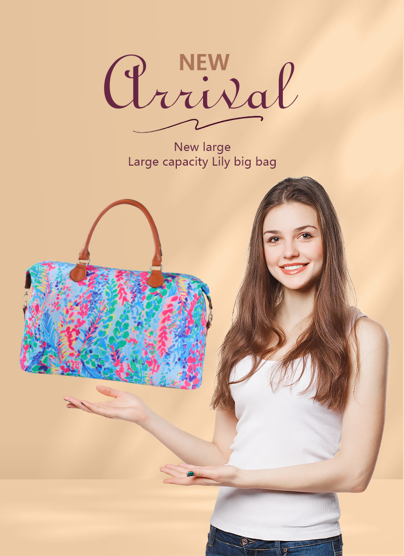 Unisexo Vacaciones Flor Lienzo Impermeable Bolsas De Viaje display picture 1